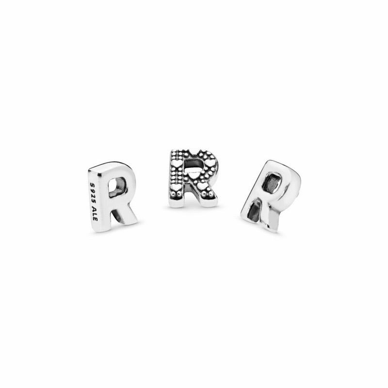 Pandora Letter R Petite Locket Charm Ireland - Sterling Silver - 760325UNM